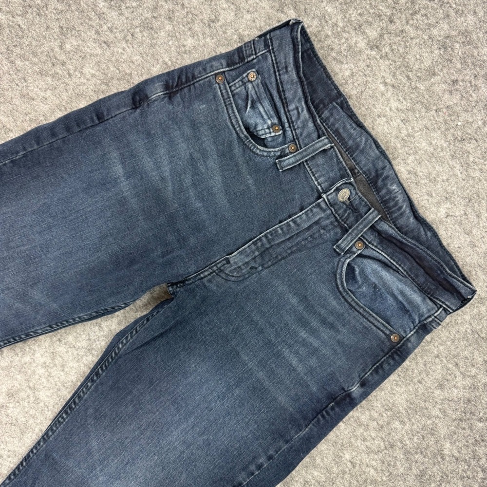 Levi Strauss Co 505 Mens Dark Wash Regular Fit Straight Leg Jeans W30‎ L32